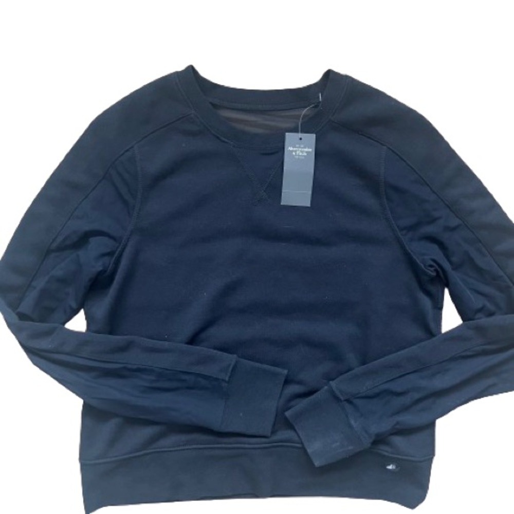 NWT Abercrombie & Fitch Active Mesh Crewneck Sweatshirt - Picture 2 of 3